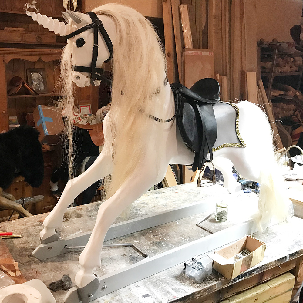 Large unicorn sale rocking horse